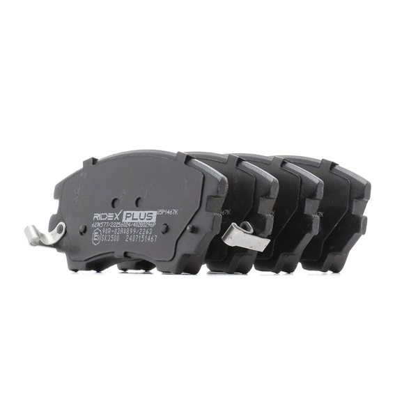 RIDEX PLUS 402B0296P Τακάκια φρένων Opel Astra J gtc 1.7 CDTI (08) 110 PS A 17 DTE