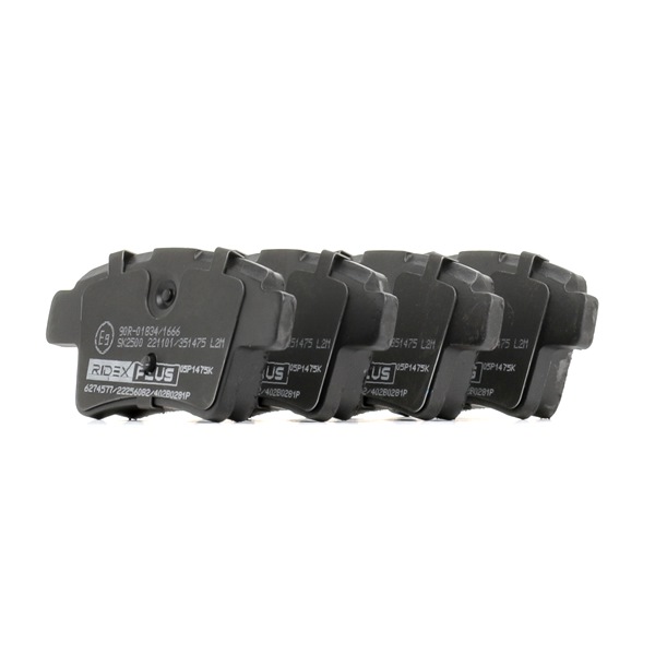 RIDEX PLUS 402B0281P Τακάκια φρένων Citroen C4 Picasso 2 2.0 i 16V 143 PS