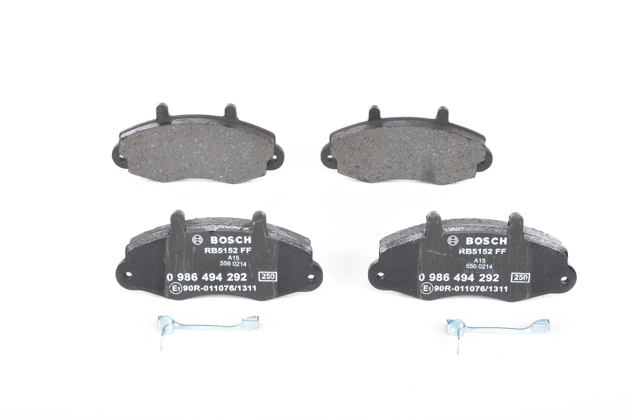 BOSCH 0 986 494 292 Brake pads Ford Transit MK5 2.5 TD 75 hp 4HD