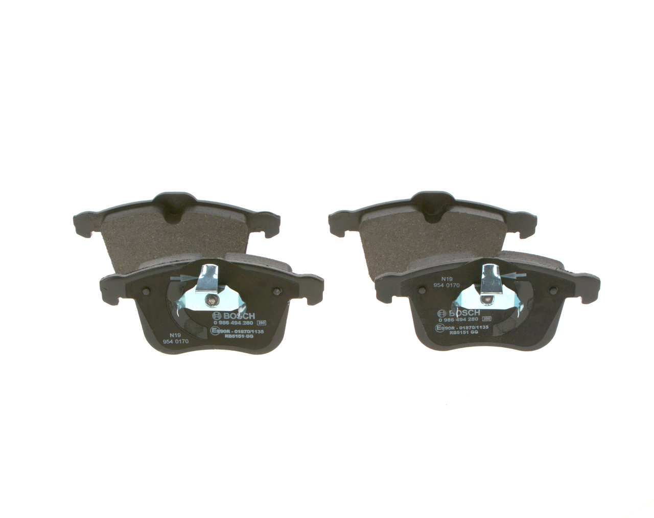 BOSCH 0 986 494 280 Pastilhas de travão 2.8 V6 Turbo 280 CV