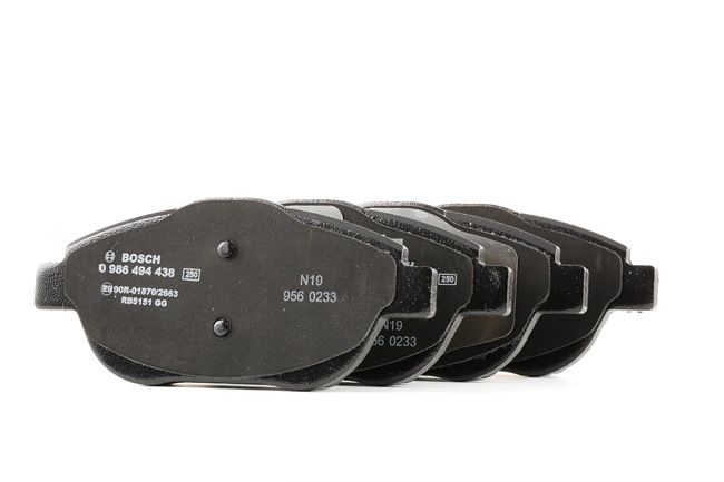 BOSCH 0 986 494 438 Τακάκια φρένων CITROËN ë-C4 X (C43) 1.5 BlueHDi (BEYHZB) 131 PS YHZ (DV5RC)