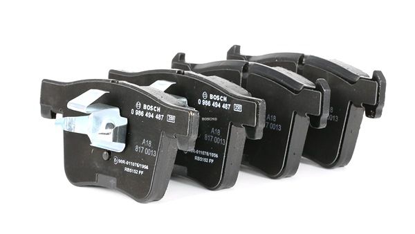 Buy cheap E1 90R-011076/1956 Brake pads with piston clip, with anti-squeak plate from BOSCH 34106799801, 34106856191, 25200