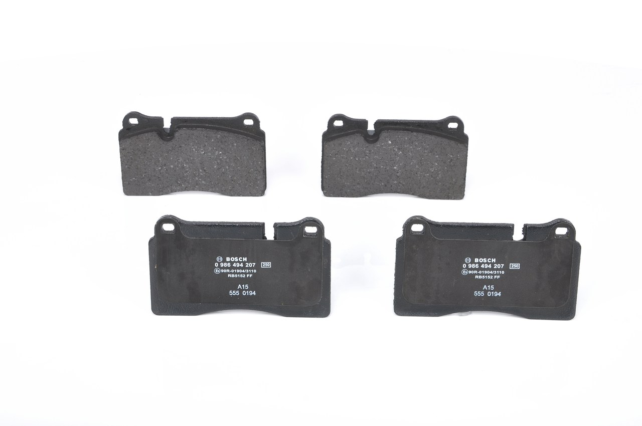 CUPRA BOSCH Komplet klocków hamulcowych 0 986 494 207