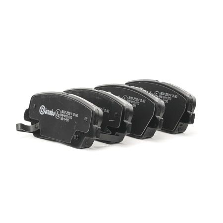 Kjøp billig 25521 Bremsekloss-sett med kolbleklips, med antihyle blikk, med tilbehør fra BREMBO