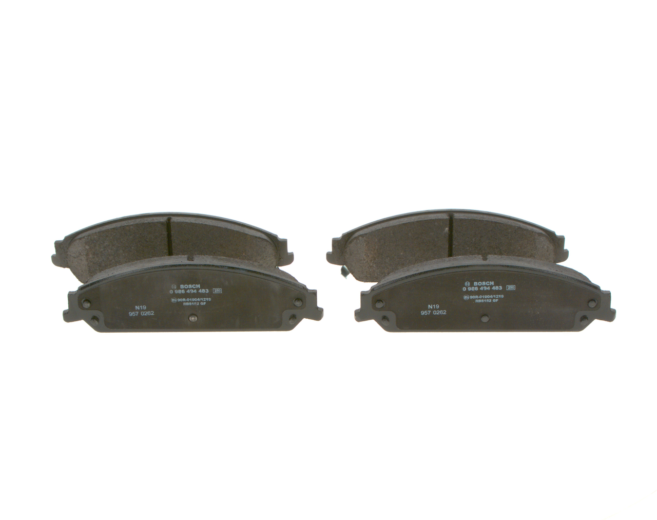 CHRYSLER BOSCH Bremsbelagsatz Scheibenbremse 0 986 494 483