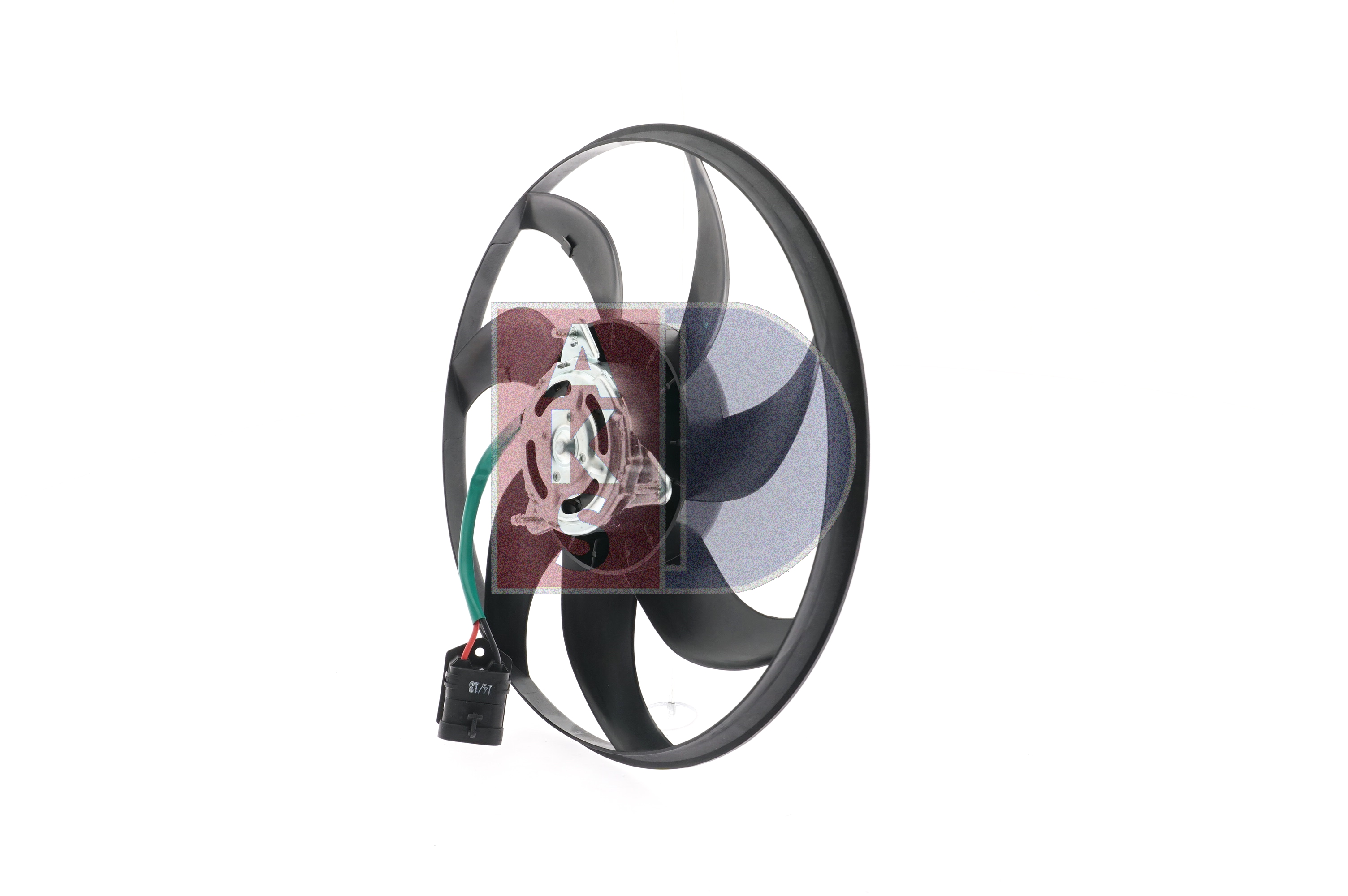 AKS DASIS 158078N Kühlerlüfter Opel Corsa C 1.7 DTI (F08, F68) 75 PS Y 17 DT