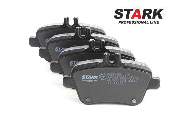 Comprar baratas SKBP-0011195 Pastilhas Eixo traseiro, com chapa anti-ruído de STARK 0004200605, 0004207604, 0064202320