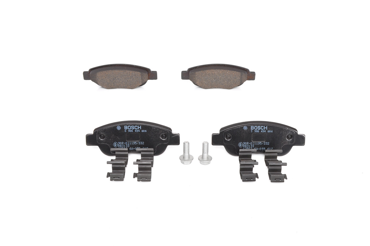 BOSCH 0 986 494 606 Τακάκια φρένων Citroen C1 2 1.0 VTi 69 PS CFB (1KR)