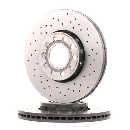 09.5745.2X Jarrulevyt rei'itetty/tuuletettu sisältä, Ø: 288mm, pinnoitettu, Ruuveilla BREMBO ostaa halvat