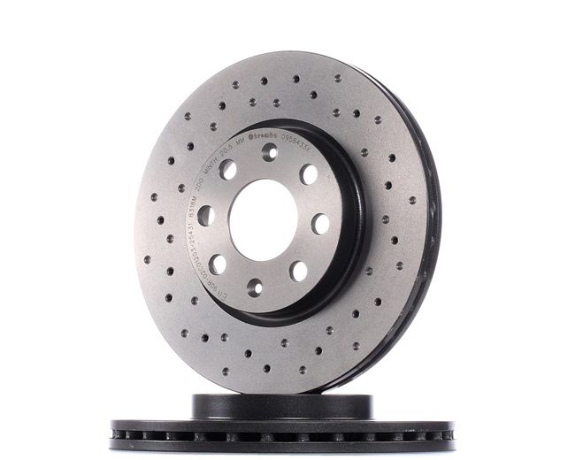 BREMBO 09.5843.3X Remschijven VAUXHALL Corsavan Mk3 (D) (S07) 1.2 80 Pk Z 12 XEP