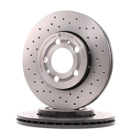 BREMBO 09.7011.1X Remschijven VW Bora 1j2 1.6 107 Pk AWB