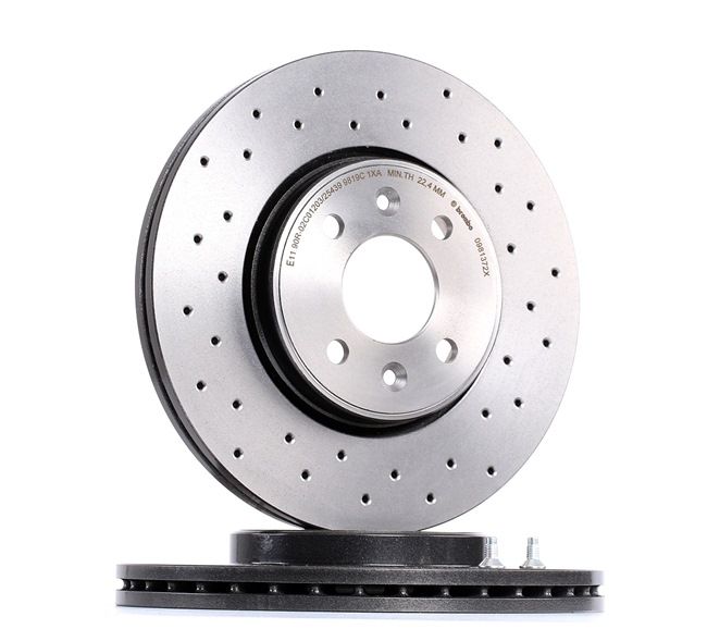 BREMBO 09.8137.2X Remschijf Renault Megane Scenic 1.9 dT (JA0Y) 94 PK