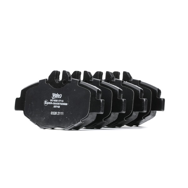 VALEO 301638 Τακάκια φρένων Mercedes S211 E 270 CDI 2.7 (211.216) 177 PS OM 647.961