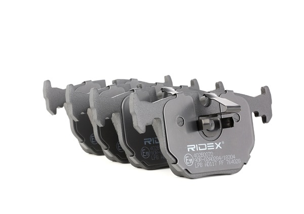 Buy cheap 402B0070 Brake pads Rear Axle, with piston clip, with anti-squeak plate from RIDEX 1163324, 1163326, 101110249