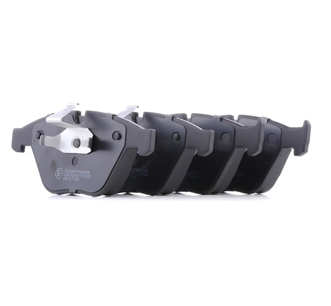 kupić tanie 402B0061 Klocki Oś przednia, z zamkiem, z podkładką wytłumiającą, bez dodatków od RIDEX 1763089, 2283764, 2283865