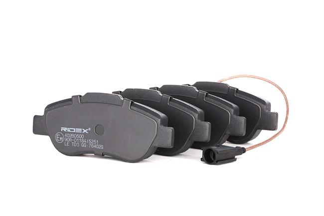 RIDEX 402B0500 Τακάκια φρένων Fiat Idea 350 1.3 D Multijet 70 PS 188 A9.000