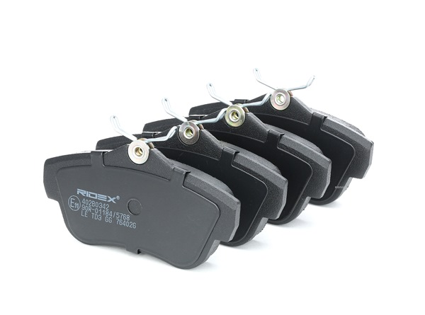 RIDEX 402B0342 Brake pad set Citroen Jumpy Van 2.0 i 140 HP