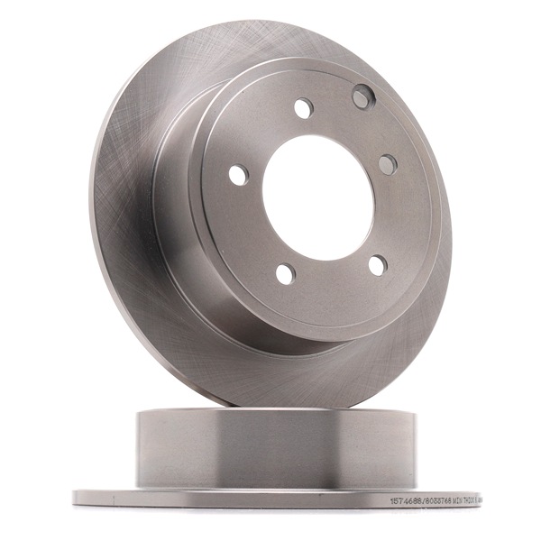 Comparare 82B0457 Dischi freno pieno, Assale posteriore, Ø: 262mm, Non rivestito, Ghisa, senza viti/bulloni da RIDEX 05105515AA, 5105515AA a buon mercato
