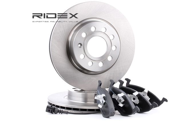 RIDEX 3405B0008 Set freni a disco Audi A3 8P 1.6 FSI 115 CV BAG