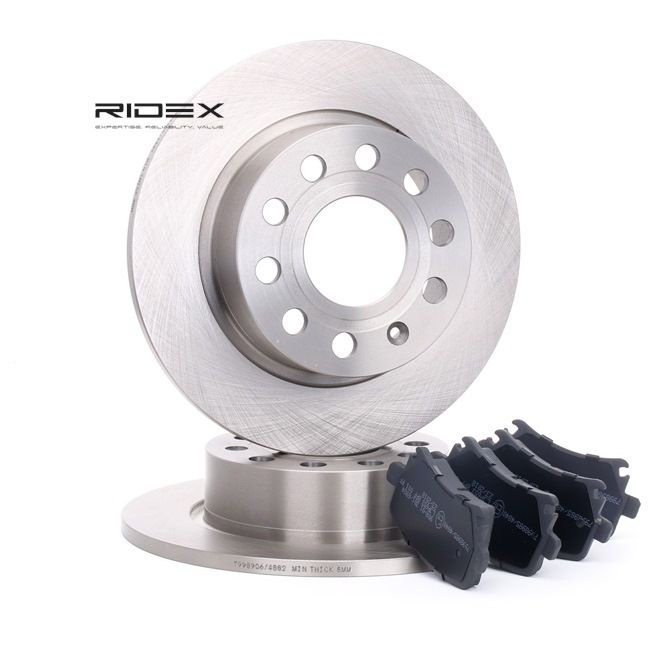 RIDEX 3405B0023 Set freni a disco Octavia 5e5 2.0 TSI RS 220 CV CHHB