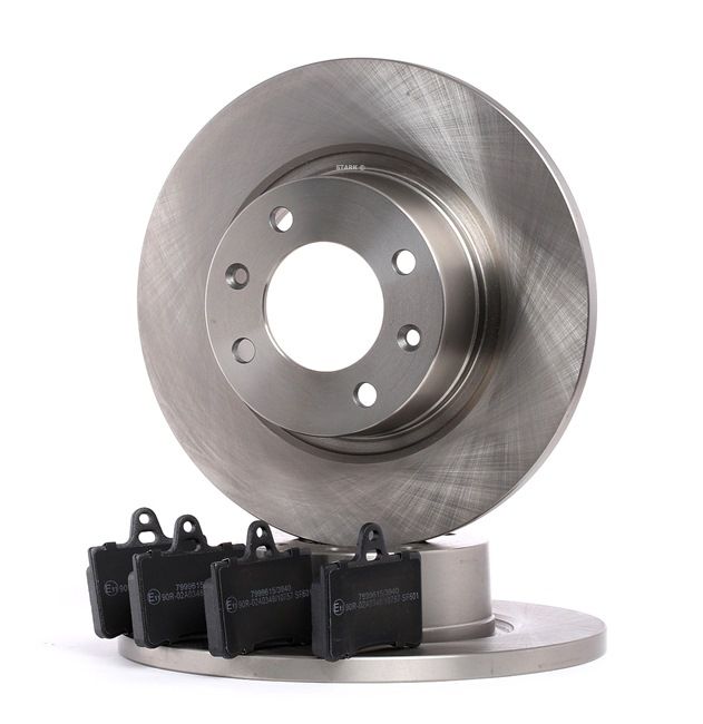 RIDEX 3405B0044 Σετ φρένων τακακια και δισκοπλακες Citroën C5 1 Combi 3.0 V6 207 PS XFX (ES9J4S)