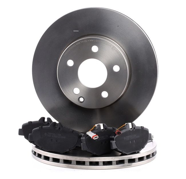 RIDEX 3405B0105 Σετ φρένων τακακια και δισκοπλακες MERCEDES-BENZ E-class Φορτηγό πλατφόρμα / Σασσί (VF211) E 220 CDI (211.606) 150 PS OM 646.961