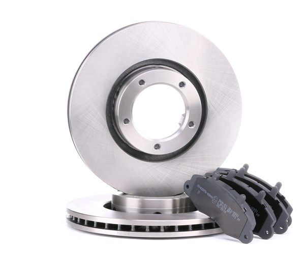 RIDEX 3405B0224 Brake discs and pads Ford Transit MK5 2.5 TD 75 hp 4HD