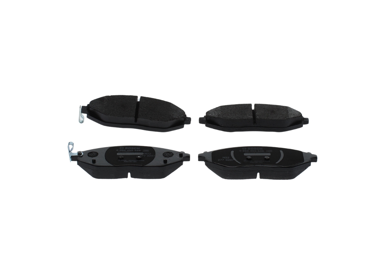 BOSCH 0 986 495 349 Jarrupalat Chevrolet Spark m300 1.0 68 hv B10D1