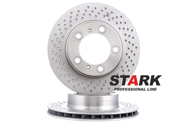 Comparare SKBD-0023362 Dischi freno ventilato, Assale anteriore Sx, Ø: 297,9mm, Non rivestito, Ghisa, senza viti/bulloni da STARK 98735140101 a buon mercato