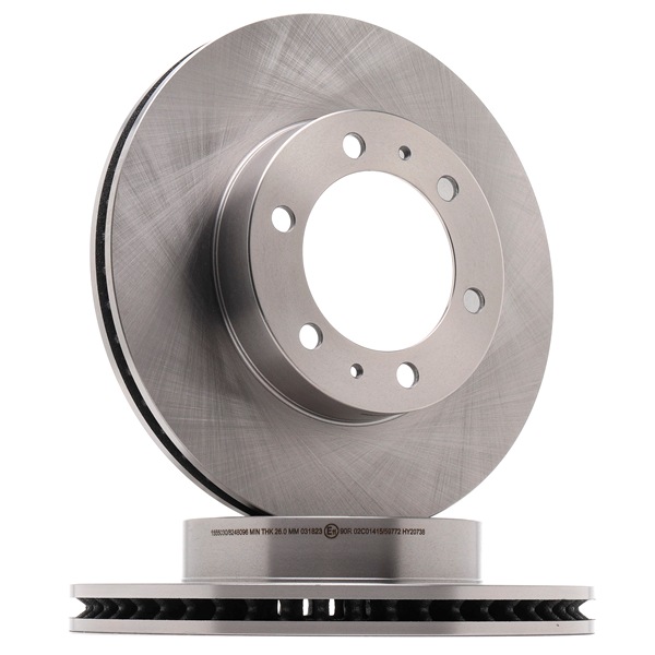 RIDEX 82B1254 Bremsscheiben Toyota Hilux III 2.5 D-4D 4WD (KUN25) 144PS 2011