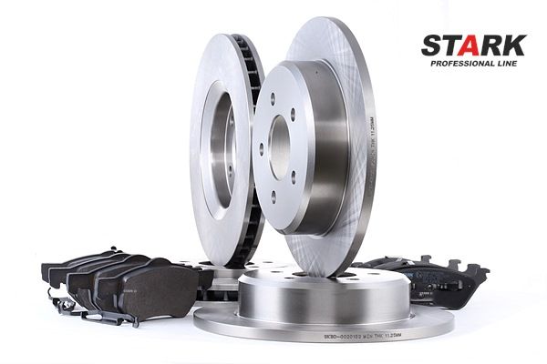 STARK SKBK-1090345 Σετ φρένων τακακια και δισκοπλακες Chrysler Voyager rg 3.8 AWD 218 PS EGH