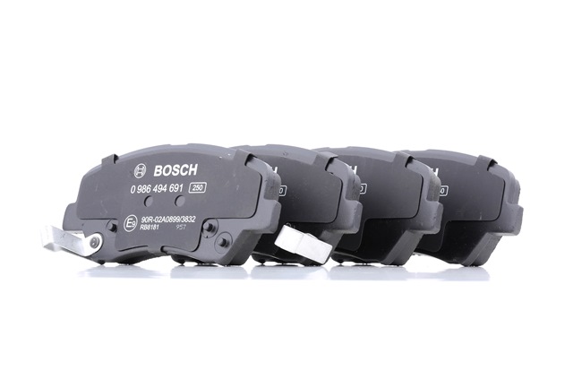 BOSCH 0 986 494 691 Bremseklodser Hyundai i30 GD 1.6 MPI 128 HK G4FC