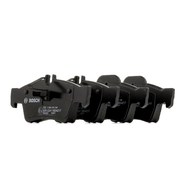 BOSCH 0 986 495 248 Τακάκια φρένων Mercedes S211 E 270 CDI 2.7 (211.216) 177 PS OM 647.961