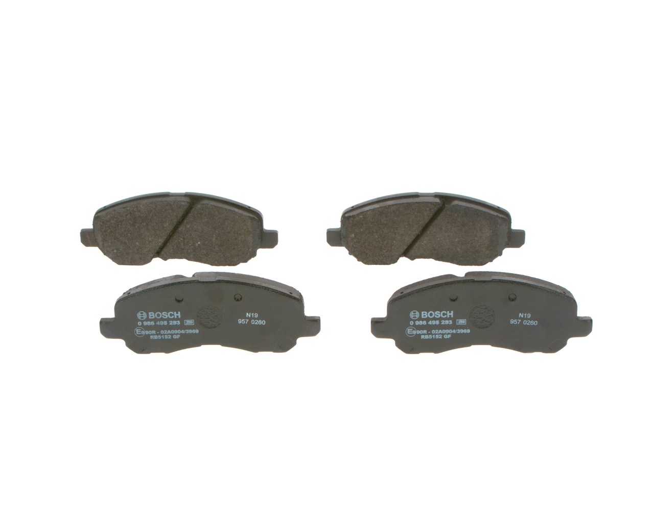 CHRYSLER BOSCH Bremsbelagsatz Scheibenbremse 0 986 495 253