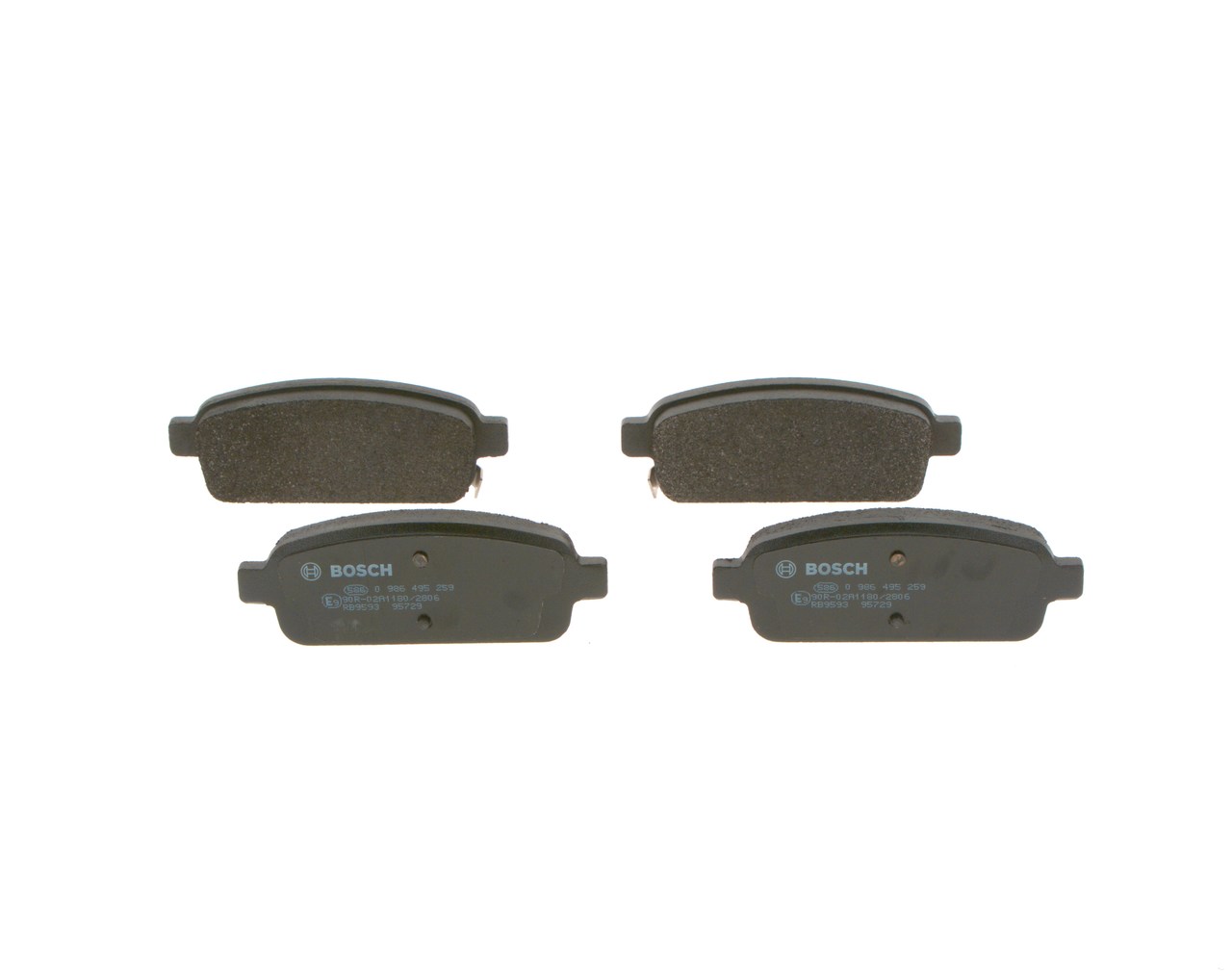 BOSCH 0 986 495 259 Τακάκια φρένων Opel Astra J gtc 1.7 CDTI (08) 110 PS A 17 DTE