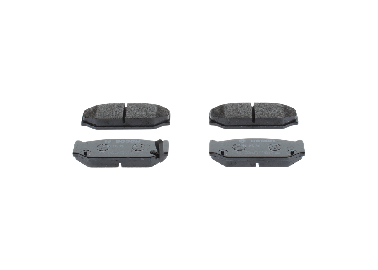 BOSCH 0 986 495 308 Jarrupalat SUZUKI Swift III Hatchback (MZ, EZ) 1.2 (ZC71S) 90 hv K12B
