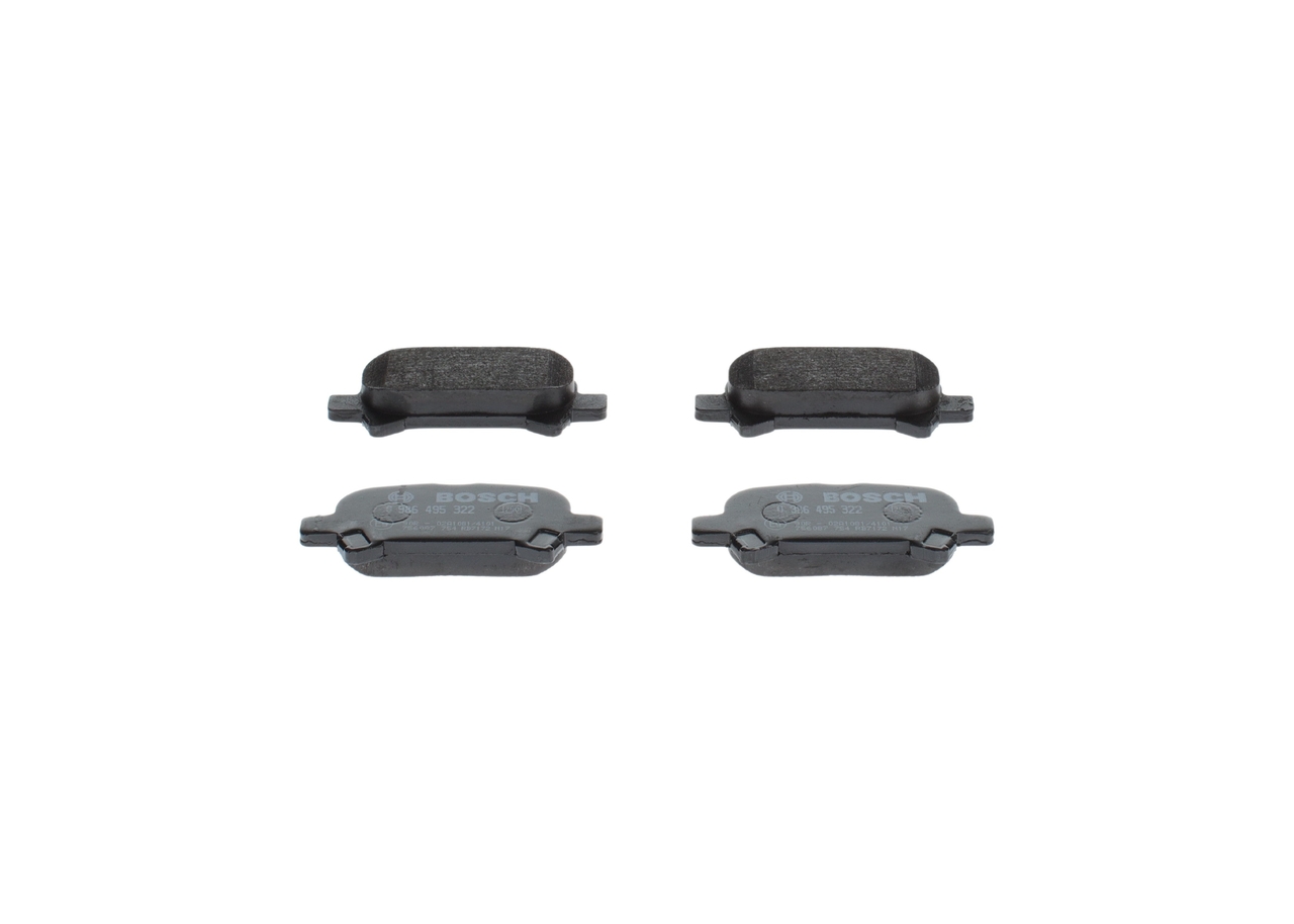 BOSCH 0 986 495 322 Bremsbeläge TOYOTA Camry V Limousine (_V3_) 2.4 (ACV30) 143 PS 2AZ-FE