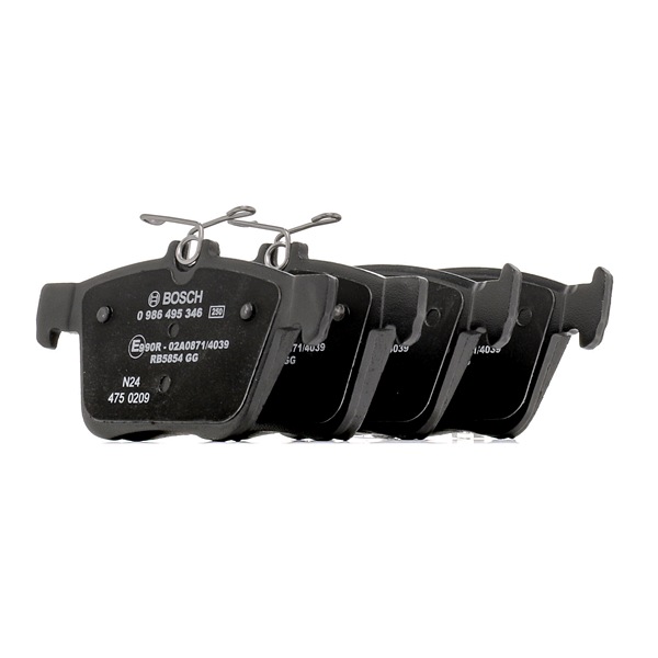 BOSCH 0 986 495 346 Bremsbeläge Passat 3g5 2.0 TDI 150 PS DSRA