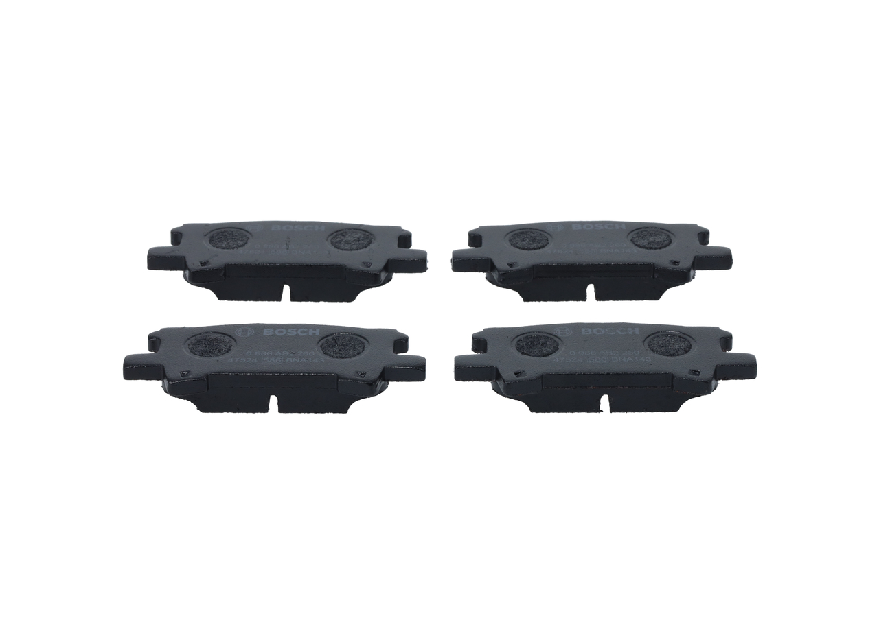 BOSCH 0 986 AB2 260 Τακάκια φρένων TOYOTA Harrier II (XU30) 3.0 4WD (MCU36W, MCU35) 223 PS 1MZ-FE