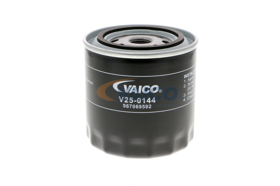 Buy cheap V25-0144 Oil filters Original VAICO Quality, Spin-on Filter, with one anti-return valve from VAICO 05281090, 5281090, 3897991, 0005281090, 0003936569, 5281090, 0003897991, 05281090, 3936569, 5281090, 05281090