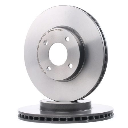 BREMBO 09.C543.11 Remschijven Nissan Note E12 1.2 79 Pk HR12DE