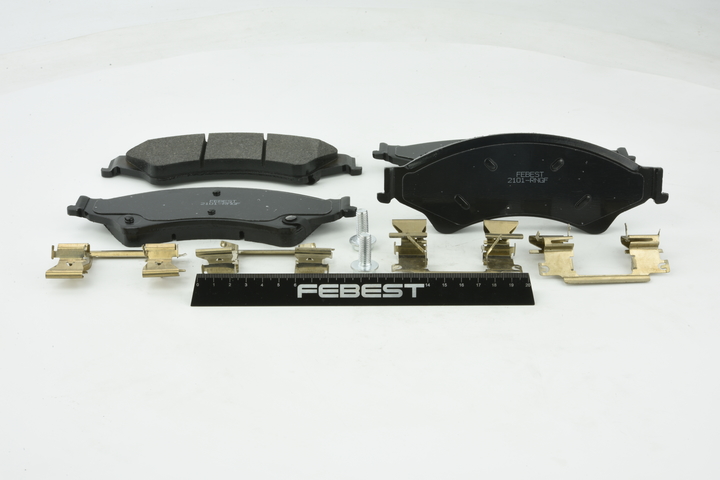 FEBEST 2101-RNGF Τακάκια φρένων Ford Ranger TKE 2.5 Flex 173 PS GBVAF