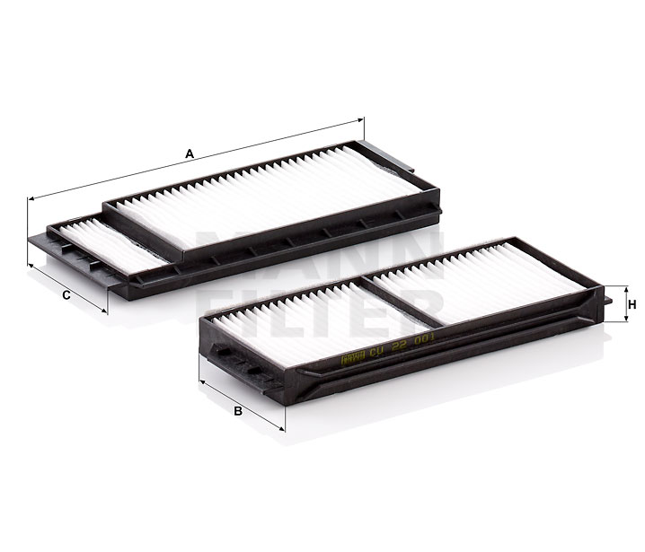 MANN-FILTER CU 22 001-2 Filtro de combustível 2.0 AWD (BKEP) 143 cv LF-VE