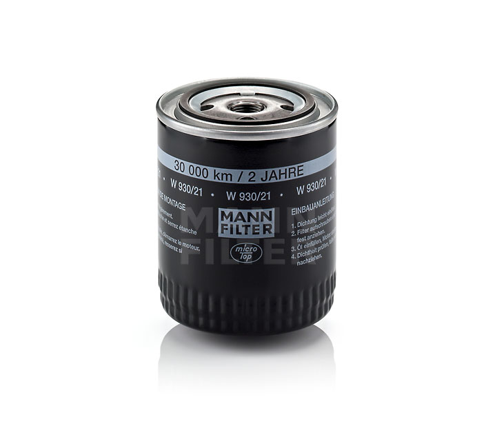 Motorölfilter Anschraubfilter, mit einem Rücklaufsperrventil - Artikel Nr. W 930/21 Original MANN-FILTER Ersatzteile