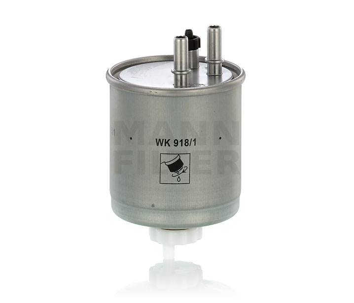 MANN-FILTER WK 918/1 Filtro de combustível Renault Laguna 3 Grandtour 2.0 dCi (KT0M, KT0N, KT0S, KT19, KT1F) 173 cv M9R 806